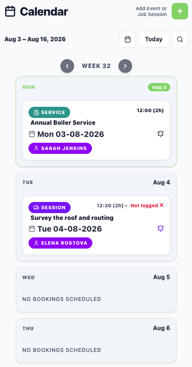 Connected Calendar